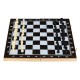 3-in-1 Folding Wood Chess Set Game Checkers Draughts Backgammon Toy Intelligence Development for Kids Adult