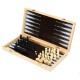 3-in-1 Folding Wood Chess Set Game Checkers Draughts Backgammon Toy Intelligence Development for Kids Adult