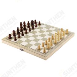 3 in 1 Folding Wooden Chess Set Checkers Backgammon Set Kids Adult Puzzle Game Toy 3 in 1 Folding Wooden Chess Set Checkers Backgammon Set Kids Adult Puzzle Game Toy