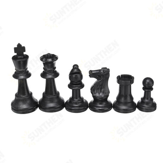 32 Piece Game Chess Foldable 9.5/7.5/6.4cm King Knight Set Outdoor Recreation Family Camping Game