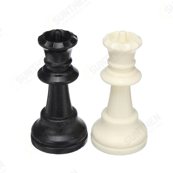 32 Piece Game Chess Foldable 9.5/7.5/6.4cm King Knight Set Outdoor Recreation Family Camping Game