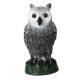 Dummy Owl Hunting Decoy Glowing Eyes Sound Garden Decor