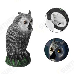 Dummy Owl Hunting Decoy Glowing Eyes Sound Garden Decor Dummy Owl Hunting Decoy Glowing Eyes Sound Garden Decor