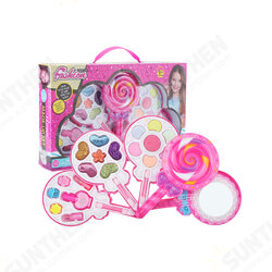 Girls Make-Up Toy Set Lollipop Shaped Princess Pink Beauty Cosmetics Compact Kids Gift Girls Make-Up Toy Set Lollipop Shaped Princess Pink Beauty Cosmetics Compact Kids Gift