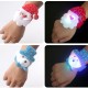 Kids Christmas Glowing Wristband Bracelet Ribbon Tree Decoration Santa Claus LED Cute Bracelet