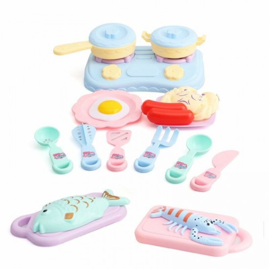 Kids DIY Kitchen Play Toys Simulation Kitchen Role Play Children Cooking Toys Gift