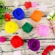 20PCS Silk Scarf Light and Breathable Children's Silk Scarf Dance Performance Props Decorations