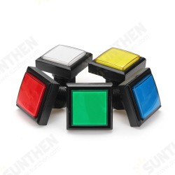 44x44mm Blue Red White Yellow Green LED Light Push Button for Arcade Game Console DIY 44x44mm Blue Red White Yellow Green LED Light Push Button for Arcade Game Console DIY