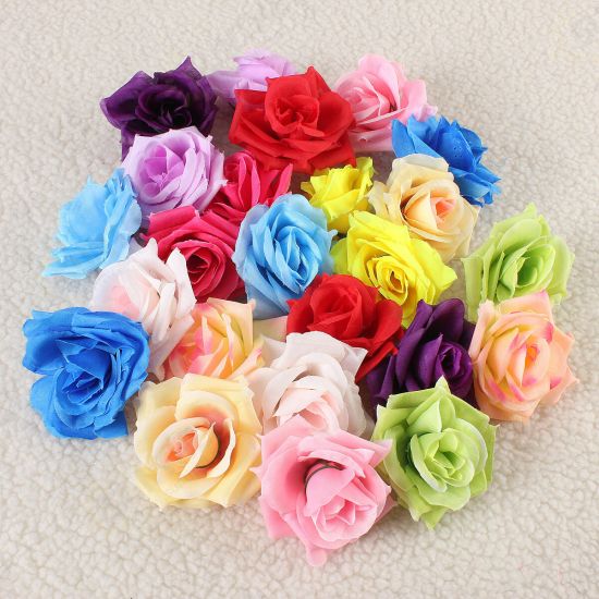 1pcs DIY Party Artificial Rose Flower Simulation Silk Home Wedding Decor