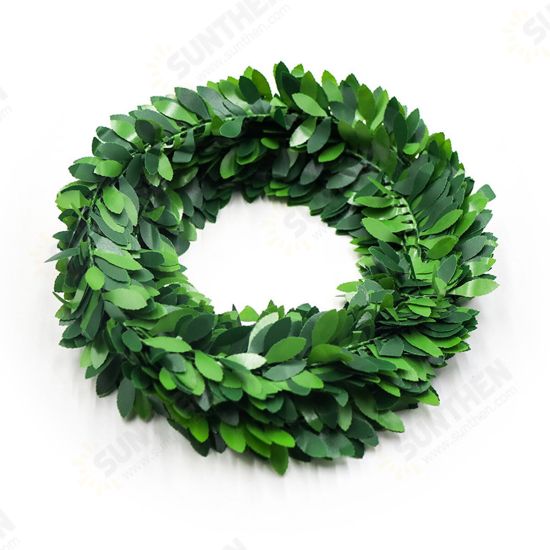 295 Inch Ivy Leaf Garland Green Plant Plastic Vine Foliage Plastic Iron Wire Decor