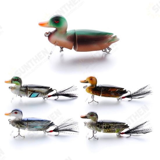 3D Eyes Duck Lure Artificial Fishing Bait Catching Topwater With Hooks Fishing