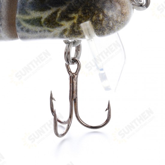 3D Eyes Duck Lure Artificial Fishing Bait Catching Topwater With Hooks Fishing