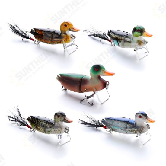 3D Eyes Duck Lure Artificial Fishing Bait Catching Topwater With Hooks Fishing