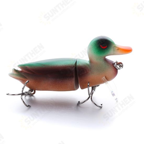 3D Eyes Duck Lure Artificial Fishing Bait Catching Topwater With Hooks Fishing