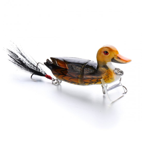 3D Eyes Duck Lure Artificial Fishing Bait Catching Topwater With Hooks Fishing