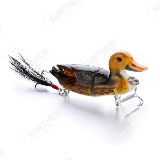 3D Eyes Duck Lure Artificial Fishing Bait Catching Topwater With Hooks Fishing