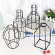 3D Nordic Metal Vase Glass Tube Hydroponic Plant Container Ornaments Home Decor