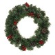 40/50/60cm Christmas Garland With Pine Cones XMAS Window Wreath Decorations