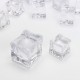 50Pcs Crystal Clear Artificial Acrylic Ice Cube Square Decor Photo Photography Props Decorations