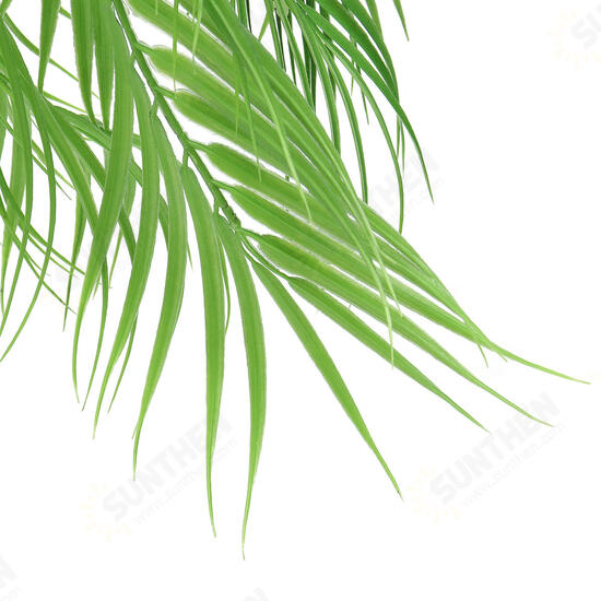 6/9 Branches Green Palm Leaves Plastic Fake Plant Artificial Leaf Home Adornment Decorations