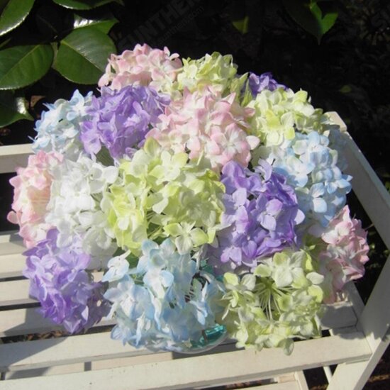 Artificial Flower Hydrangea Silk Bridal Bouquet Party Home Wedding Decor 5 Colors Flowers