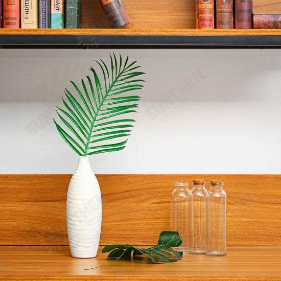 Artificial Palm Tree Faux Leaves Green Plants Greenery for Flowers Decorations