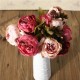 Artificial Peony Bouque Silk Flowers Home Room Party Wedding Garden Decoration