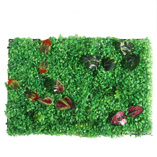 Artificial Plant Wall Topiary Hedges Panel Plastic Faux Shrubs Fence Mat