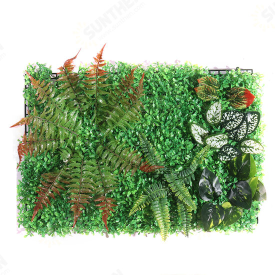 Artificial Plant Wall Topiary Hedges Panel Plastic Faux Shrubs Fence Mat