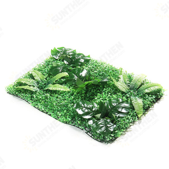 Artificial Plant Wall Topiary Hedges Panel Plastic Faux Shrubs Fence Mat