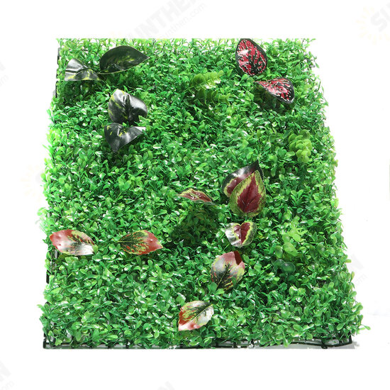 Artificial Plant Wall Topiary Hedges Panel Plastic Faux Shrubs Fence Mat