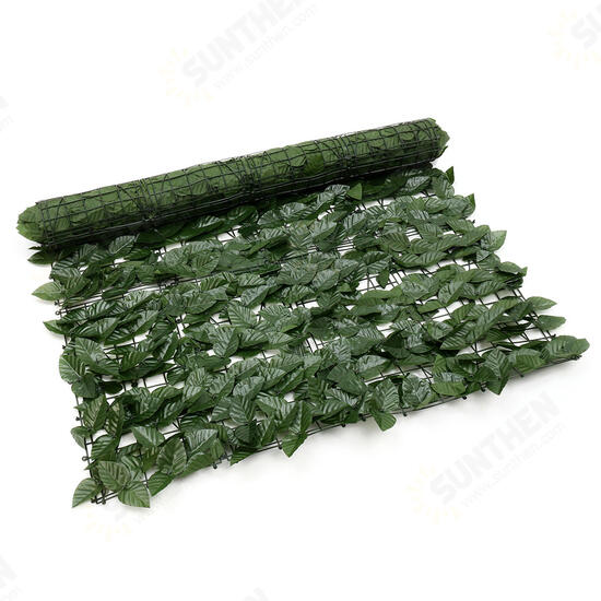 Expanding 1*3M Artificial Lvy Leaf Wall Fence Green Garden Screen Hedge Decorations