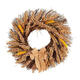 Fall Wreath Front Door Artificial Grain Autumn Wreath Harvest Gold Wheat Ears Circle Garland Fall Home Decorations