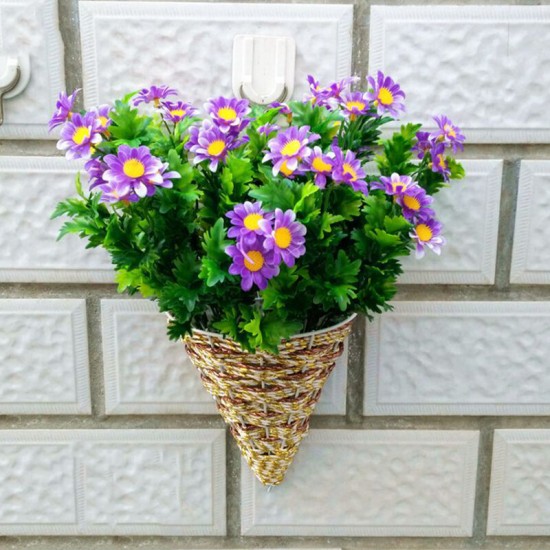 Flower Violet Wall Ivy Flower Hanging Basket Artificial Flower Decor Silk Flower Vine