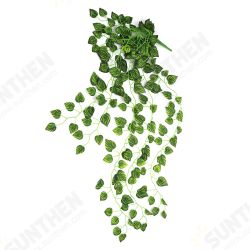 Green Leaf Artificial Rattan Simulation Plants Home Wall Decorations Green Leaf Artificial Rattan Simulation Plants Home Wall Decorations