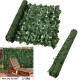 Green Outdoor Faux Plant Ivy Leaf Privacy Screen Fence Garden Yard