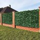 Green Outdoor Faux Plant Ivy Leaf Privacy Screen Fence Garden Yard