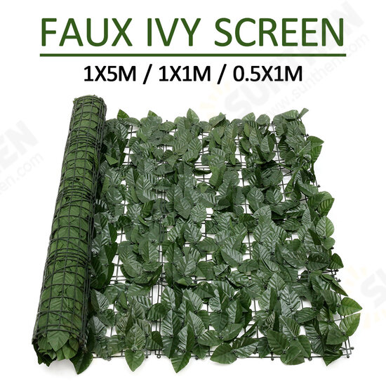 Green Outdoor Faux Plant Ivy Leaf Privacy Screen Fence Garden Yard Green Outdoor Faux Plant Ivy Leaf Privacy Screen Fence Garden Yard