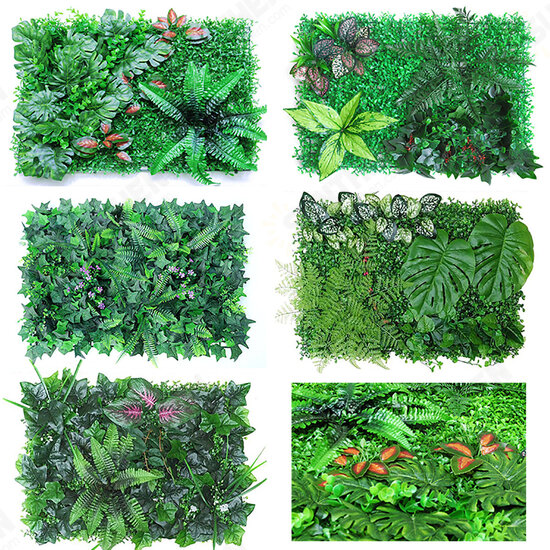 Green Plant Wall Background Wall Plastic Simulation Plant Lawn Wall