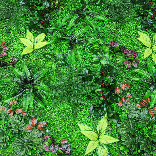 Green Plant Wall Background Wall Plastic Simulation Plant Lawn Wall