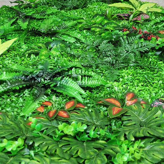 Green Plant Wall Background Wall Plastic Simulation Plant Lawn Wall