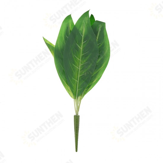 Lifelike Artificial Plants PseudoLeaf Palm Leaves Grass Pot Home Bush Wall Decorations