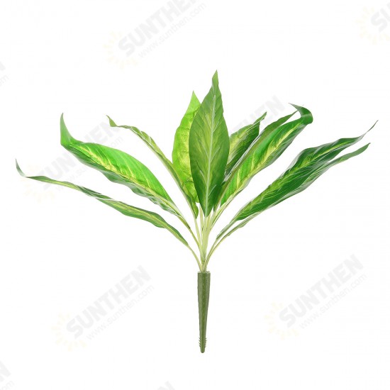 Lifelike Artificial Plants PseudoLeaf Palm Leaves Grass Pot Home Bush Wall Decorations