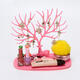 Plastic Creative Cosmetic Organizer Ring Lipstick Rack Makeup Organizer Antler Shaped Jewelry Box Necklace Display Organizer