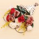 Silk Roses Hanging Baskets Artificial Flowers European Home Garden Decorative