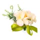 Silk Wedding Car Artificial Flower Bow Ribbon Handles Rearview Mirror Decorations