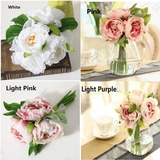 Simulation Peony Artificial Colorful Flower Gerbera Wedding Party Home Cafe Decorations