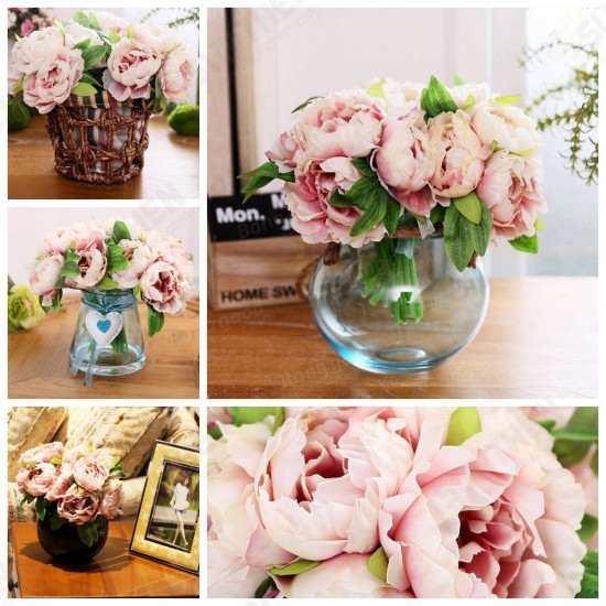 Simulation Peony Artificial Colorful Flower Gerbera Wedding Party Home Cafe Decorations