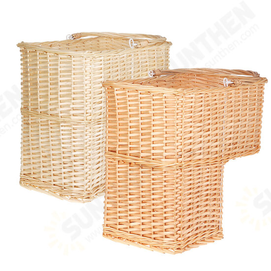 Willow Woven Basket Box Seagrass Storage Hamper Laundry Holder Home Organizer