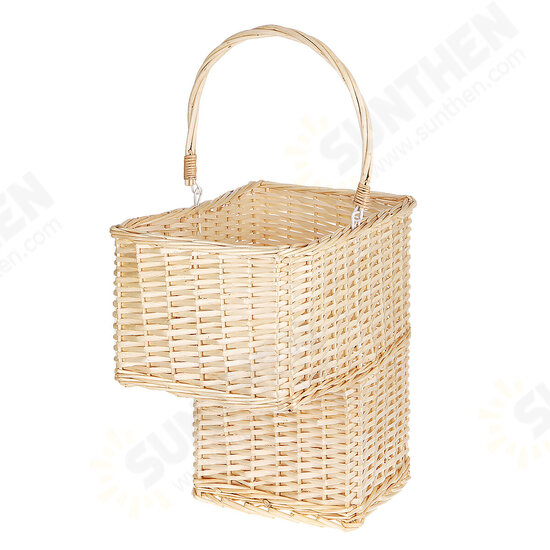 Willow Woven Basket Box Seagrass Storage Hamper Laundry Holder Home Organizer